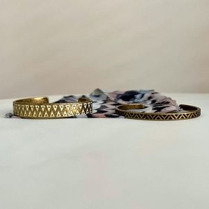 LOFT Gold Cuff Bracelets NWOT